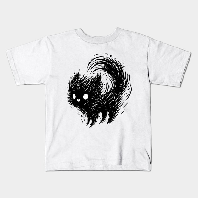 Scaredy cat Kids T-Shirt by ArtisticBox